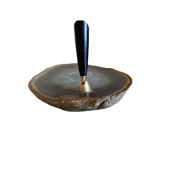 Agate Pen Holder Naturalism Office Decor Desk Pen Graduation Gift Hand Crafted - Picture 9 of 9